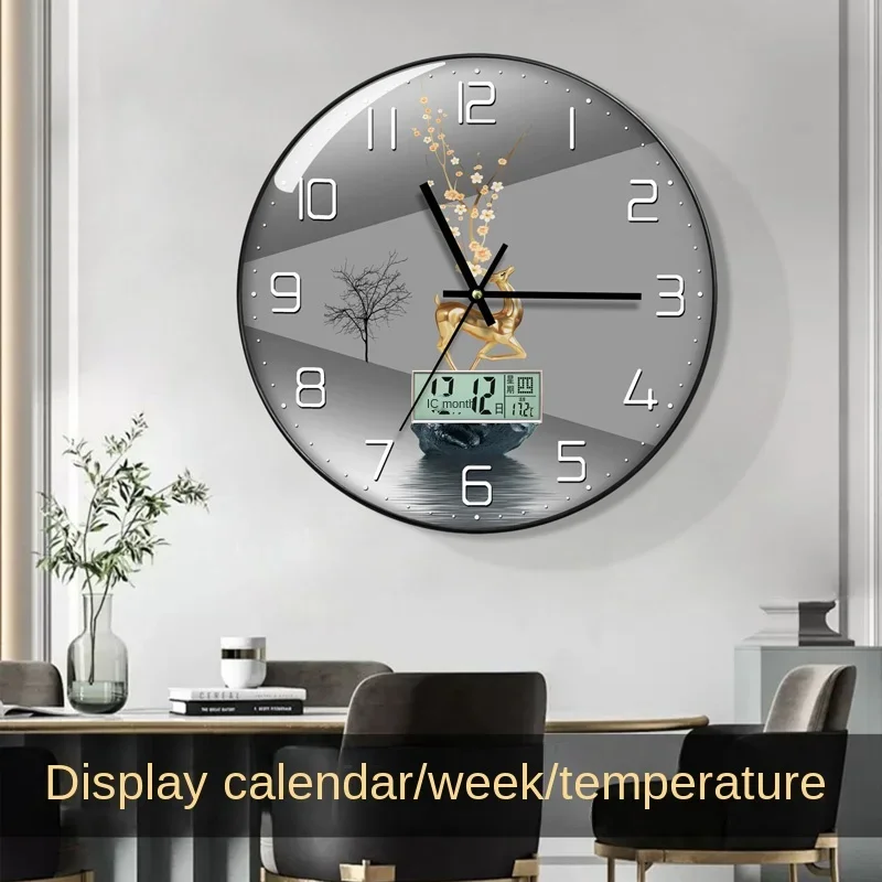 Luxury Lifestyle Homes - Montre murale de luxe avec calendrier,