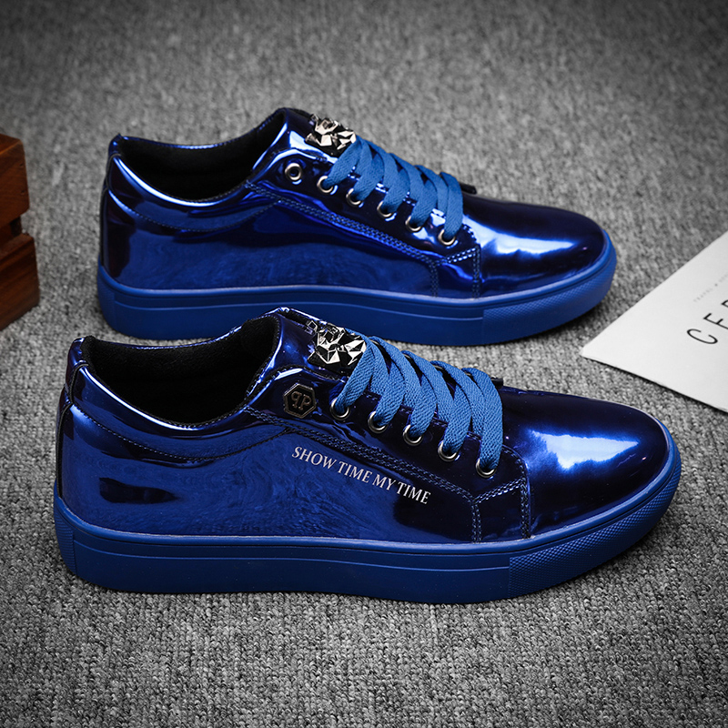 Luxury Lifestyle Us - Hommes de luxe espadrilles décontractées bleu