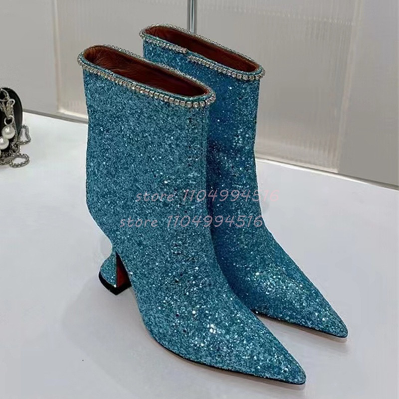 Crystal Wine Glass - Bottines à talons en verre de