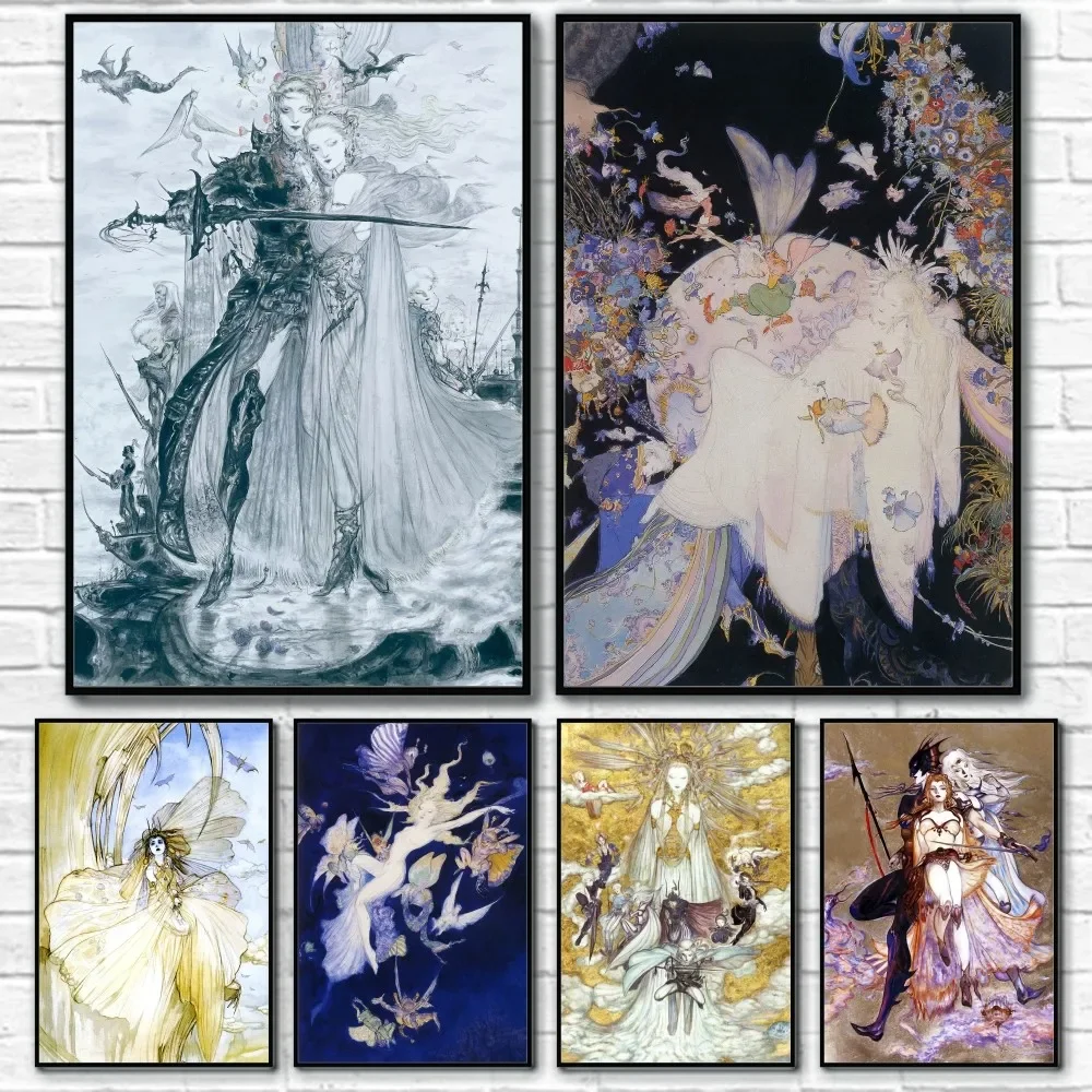 Quiet Luxury Lifestyle - Yoshitaka Amano Final Fantasy jeu affiche