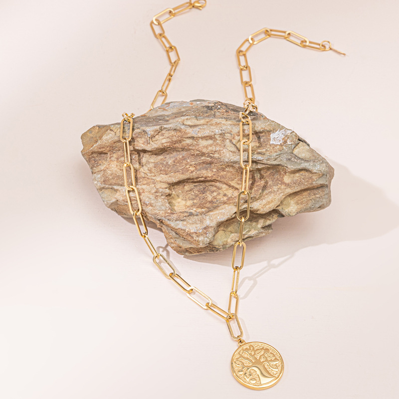 Collier pendentif rond Carlida - Luxury Lifestyle Us avis et prix