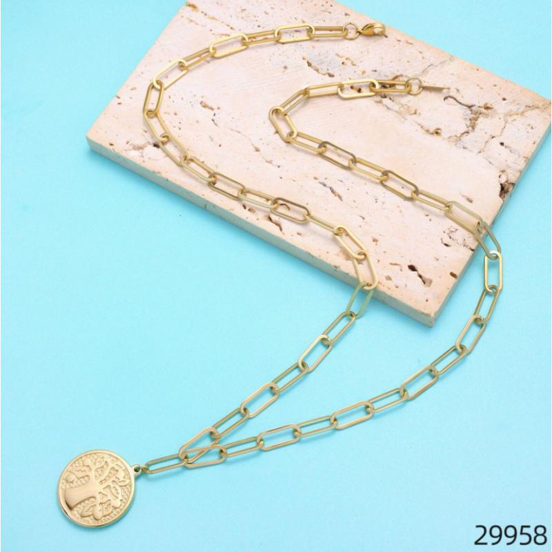 Collier pendentif rond Carlida - Luxury Lifestyle Us avis et prix