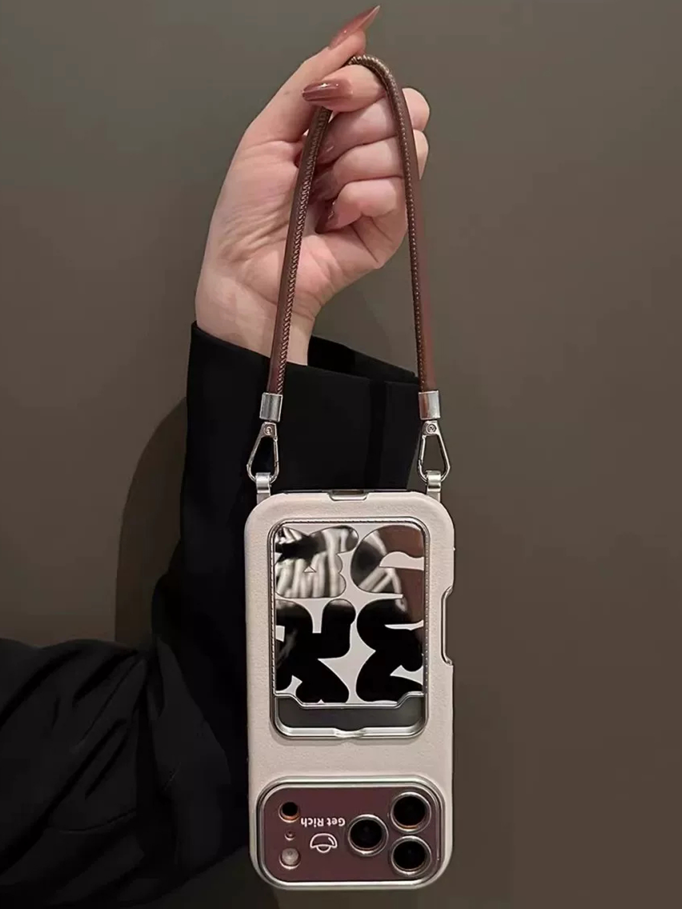 Étui de téléphone de luxe en c - Leather Card Wallet avis et prix